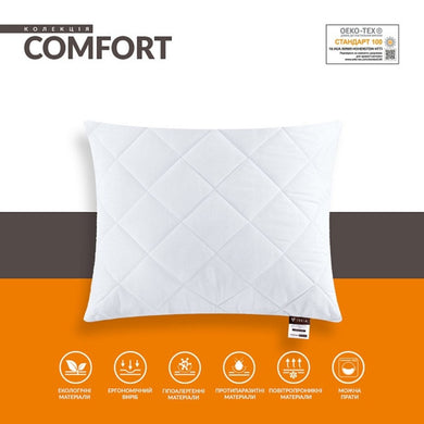 Подушка Comfort Standart ТМ IDEIA 40х40 см біла 