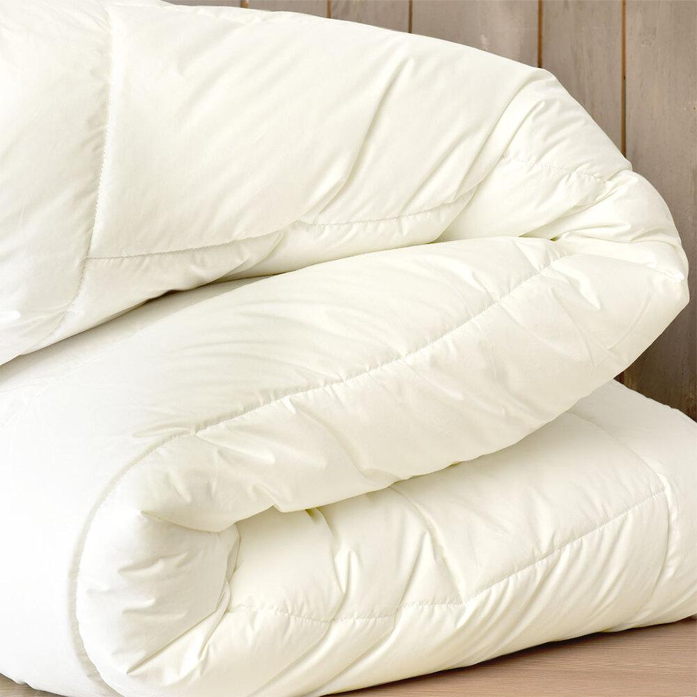 Ковдра зимова вовняна 140х210 см Wool Premium IDEIA бавовна подвійна шерсть натуральна супер тепла