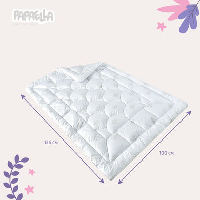 Ковдра дитяча штучний пух Super Soft PAPAELLA 100х135 см, антиалергенна, в ліжечко 