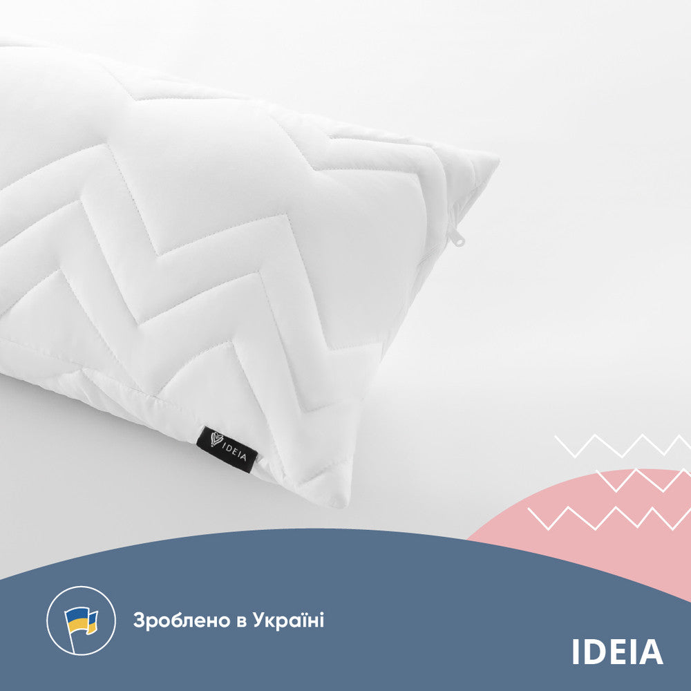 Подушка NORDIC COMFORT+ для відпочинку та сну ТМ IDEIA 40х140 см біла 