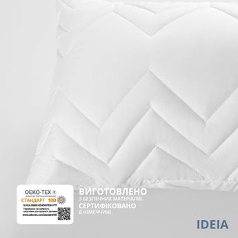 Подушка NORDIC COMFORT+ для відпочинку та сну ТМ IDEIA 40х140 см біла 