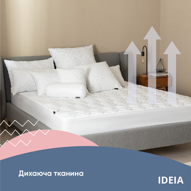 Наматрацник NORDIC COMFORT 90х200х35 см TM IDEIA пл 150 г/м2, натяжний з бортом по периметру 