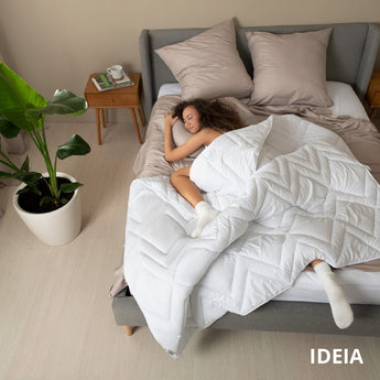 Ковдра зимова NORDIC COMFORT двоспальна 175х210 см IDEIA антиалергенна тепла біла 