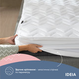 Наматрацник NORDIC COMFORT LUXE 140х200х35 см пл 250 ТМ IDEIA натяжний з бортом по периметру 