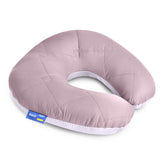 Подушка рогалик для путешествий ТМ IDEIA Travel 32х32 см св.сірий/білий