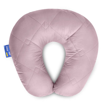 Подушка рогалик для путешествий ТМ IDEIA Travel 32х32 см св.сірий/білий