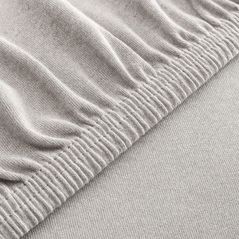 Простирадло трикотажне 140/160х200х35 см на гумці IDEIA, еластичне, трикотаж, бавовна сирій/беж