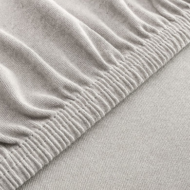 Простирадло трикотажне 140/160х200х35 см на гумці IDEIA, еластичне, трикотаж, бавовна сирій/беж