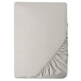 Простирадло трикотажне 180/200х200х35 см на гумці IDEIA, еластичне, трикотаж, бавовна сирій/беж