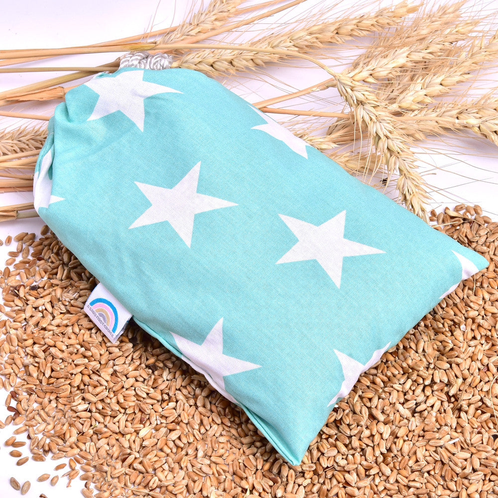 Подушка-грілка з пшеницею 15×23 см, warming pillow для тепла та релаксу IDEIA зірка біла на ментолі