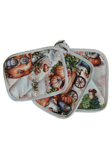 Гобеленова прихватка кухонна Гарбузові гноми ПРОВАНС, 15х20см 036894