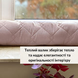Валик утеплювач IDEIA 15x90 см для вікон і дверей шоколад