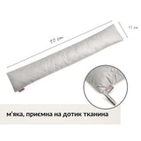 Подушка-валик IDEIA 15×90 см сірий утеплювач