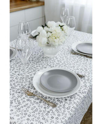 Скатертина MACAO квітка сіра ПРОВАНС, 132х180см 029492
