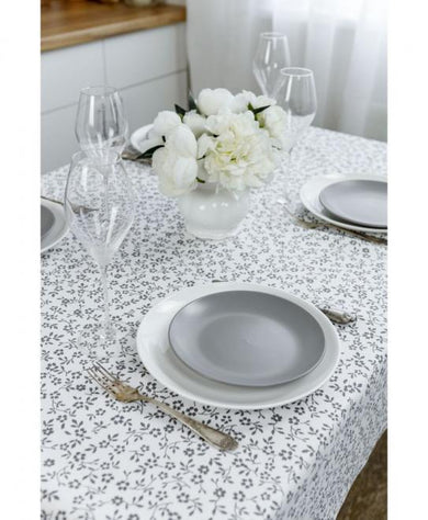 Скатертина MACAO квітка сіра ПРОВАНС, 132х180см 029492