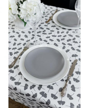 Скатертина MACAO гінкго сіра ПРОВАНС, 132х180см 029494