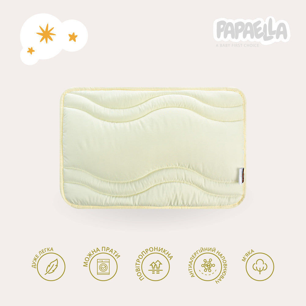 Набір дитячий в ліжечко Comfort PAPAELLA ковдра 100х135 см та подушка 40х60 см, тепла ковдра, антиалергенна 