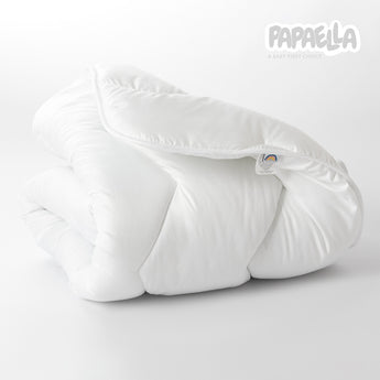 Ковдра дитяча зимова Comfort 100х135 см PAPAELLA, для дітей у дитяче ліжечко, антиалергенна, біла 