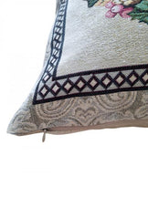 Наволочка декоротивна Квіти з метеликом ПРОВАНС, 45х45см 026057