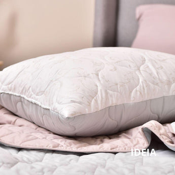 Подушка Soft IDEIA 50х70 см двостороння аналог лебединого пуху стьобана, штучний пух, лебединий пух,