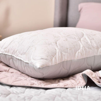Подушка Soft IDEIA 50х70 см двостороння аналог лебединого пуху стьобана, штучний пух, лебединий пух,