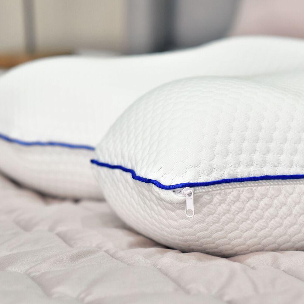 Подушка ортопедична MEMORY FOAM IDEIA контурна 58х42х13 см з ефектом пам'яті 