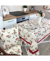 Скатертина з кантом Глорiя Квiти ПРОВАНС, 136х136см 014642