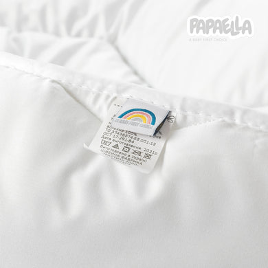 Ковдра дитяча зимова Comfort 100х135 см PAPAELLA, для дітей у дитяче ліжечко, антиалергенна, біла 