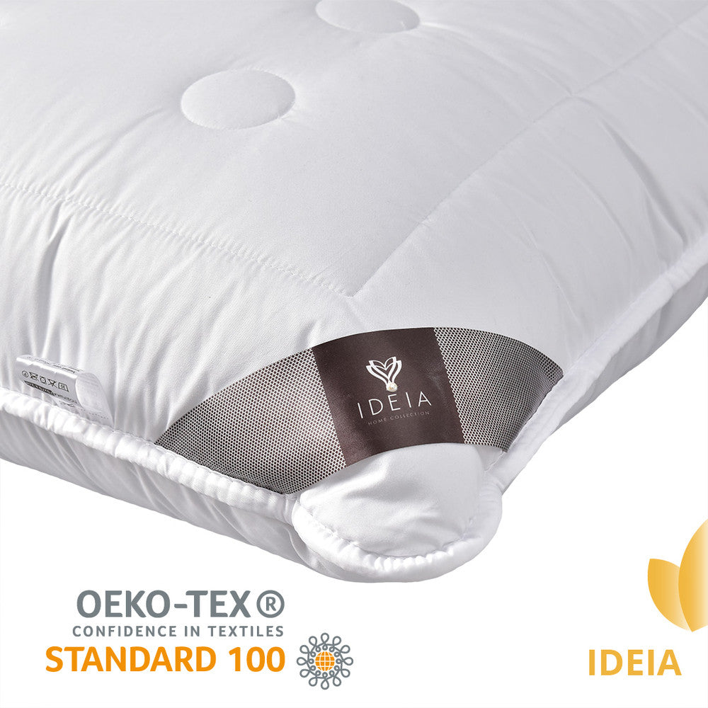 Подушка Air Dream Exclusive 70х70 см IDEIA два чохли з блискавкою антиалергенна біла 