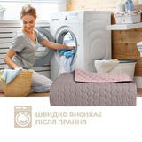Покривало на ліжко Silhouette 220x240 IDEIA двостороннє, міцне стьобання тканини, антиалергенне волоконо 
