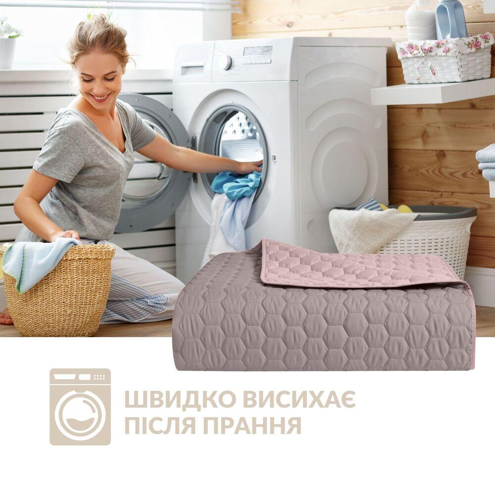 Покривало на ліжко Silhouette 220x240 IDEIA двостороннє, міцне стьобання тканини, антиалергенне волоконо 