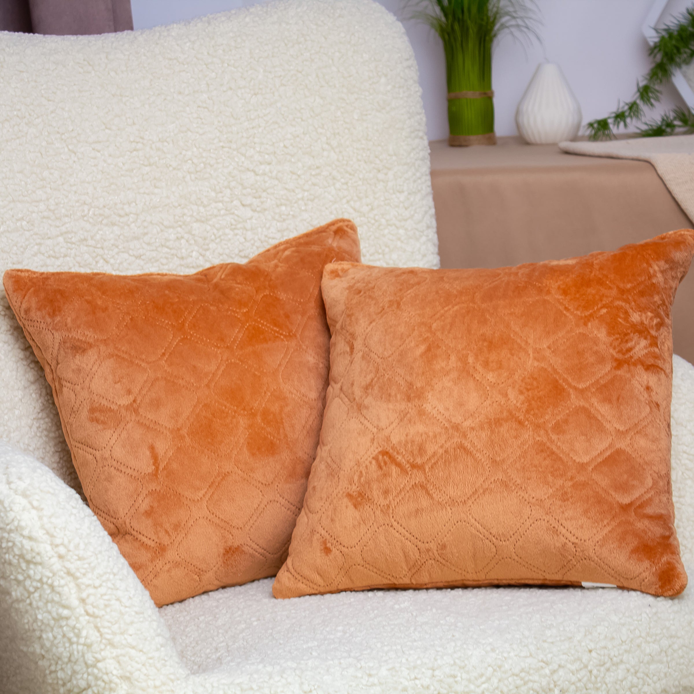 Подушка декоративна "VELOUR" 40*40 см Темно-кофейний