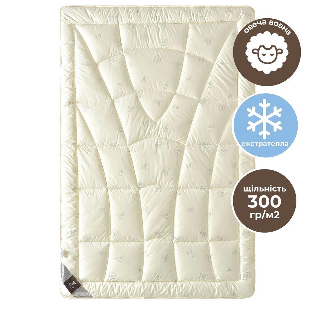 Ковдра Wool Classic зимова 155х210 см вовняна IDEIA шерсть тепла ковдра натуральна овеча вовна