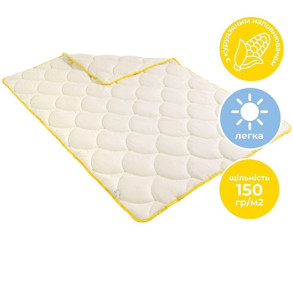 Ковдра літня 175х200 см IDEIA Popcorn молочний