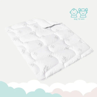 Ковдра дитяча у ліжечко 100х135 см Soft PAPAELLA штучний пух, гіпоалергенна, супер м'яка тепла