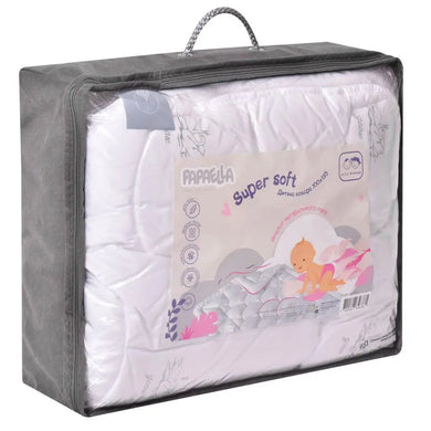 Ковдра дитяча у ліжечко 100х135 см Soft PAPAELLA штучний пух, гіпоалергенна, супер м'яка тепла