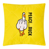 Декоративна подушка 40х40 Peace Duck жовта
