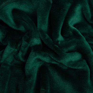 Плед покривало велсофт 170х210 см супер м’який з вишивкою різдвяною смарагдовий будиночок