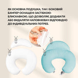 Подушка для годування з бортиком 60х70х16 см