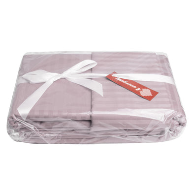 Постільний комплект євро сатин у смужку бавовна натуральна тканина набір постільної пудри