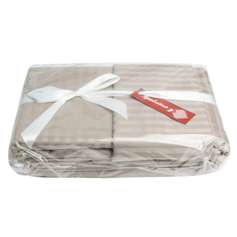 Постільний комплект євро сатин у смужку бавовна натуральна тканина набір постільного снаж