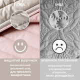 Покривало на ліжко 240х260 см Люкс IDEIA двостороннє, міцне стьобання тканини, антиалергенне волоконо