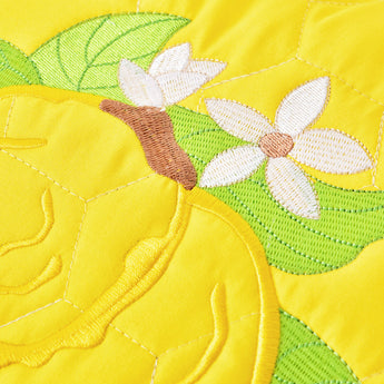 Подушка декоративна 40х40 Лимони IDEIA з вишивкою антиалергенна жовта