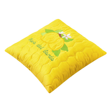 Подушка декоративна 40х40 Лимони IDEIA з вишивкою антиалергенна жовта
