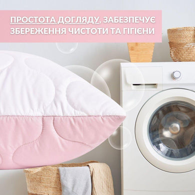 Подушка для сну 50х70 см Soft IDEIA двостороння аналог лебединого пуху стьобана, штучний пух, преміум