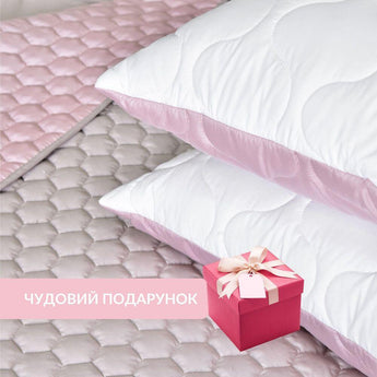 Подушка для сну 50х70 см Soft IDEIA двостороння аналог лебединого пуху стьобана, штучний пух, преміум