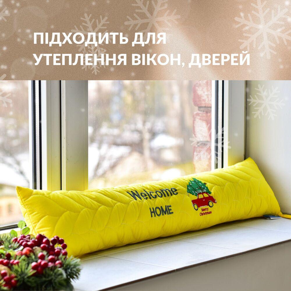 Подушка-валик IDEIA жовта утеплювач, 15х90 см