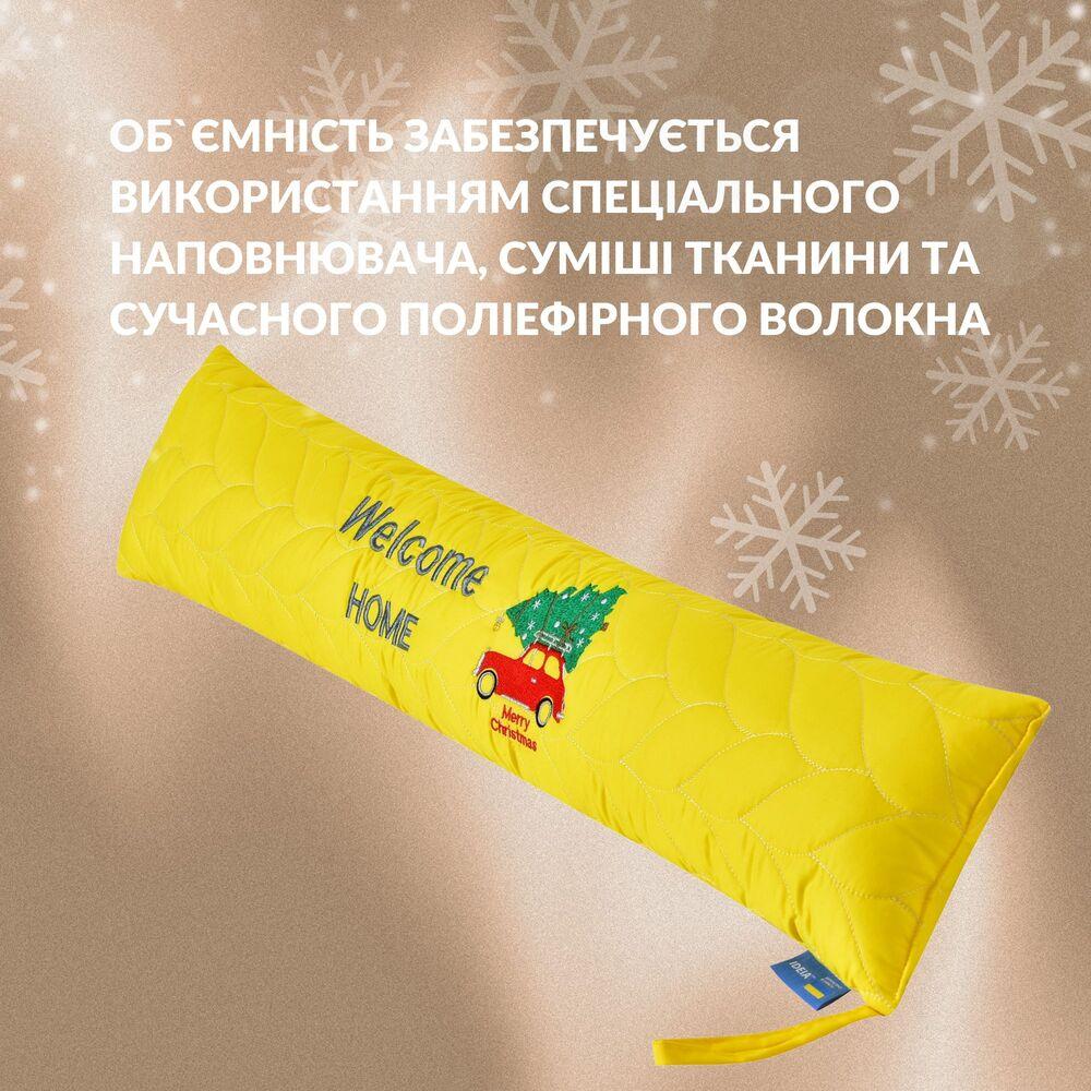 Подушка-валик IDEIA жовта утеплювач, 15х90 см