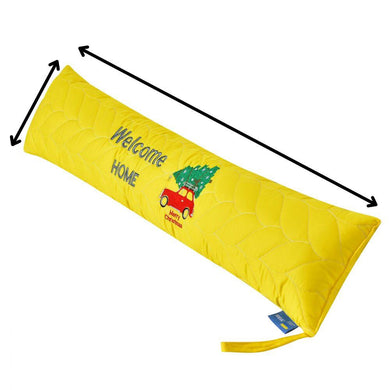 Подушка валик 15х90 см декоративная IDEIA утеплитель для окон и дверей антиалергенная жовтий з вишивкою