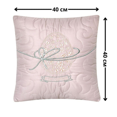 Набір декоративних подушок 40x40 см 2 шт Великий IDEIA, подушка з вишивкою, святковий декор какао